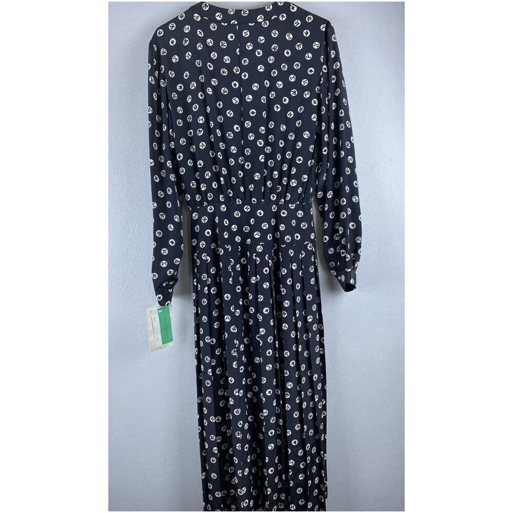 Vtg. Deadstock Liz Claiborne Sz 6 Button Perma pleat Midi LS Btn Pockets Dress - Picture 5 of 8